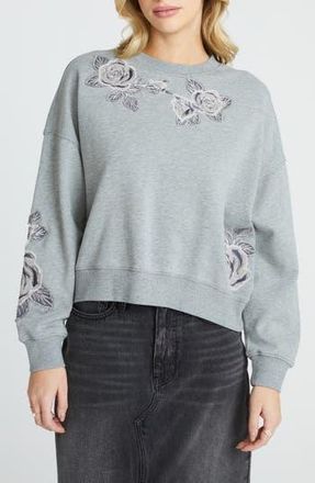 Free People Teddy Crewneck Sweatshirt in Grey at Nordstrom Rack, Size X-Large