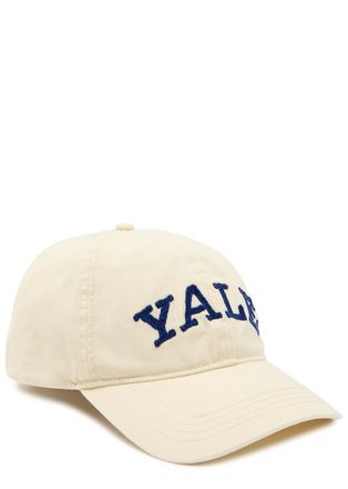 GANT Yale Embroidered Cotton-twill cap - Cream - One Size