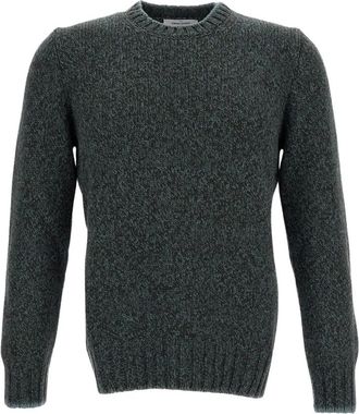 Gran Sasso Trui met ronde hals - Heren - Ronde hals truien - Groen - XL - Wol - Truien & Vesten