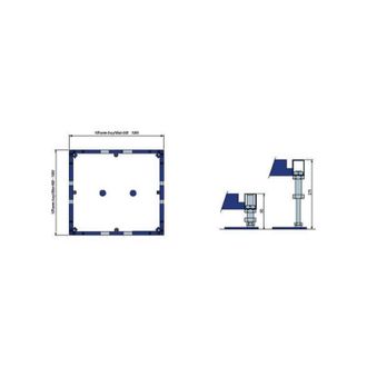 Villeroy & Boch Marco De Instalaci&oacute;n Viframe Para Platos De Ducha Hasta 1000x1000 Mm U91412100