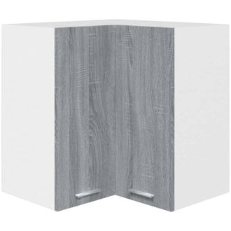 vidaXL Hanging Corner Cabinet Lyon Grey Sonoma 57x57x60 cm Engineered Wood vidaXL