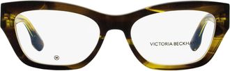 Victoria Beckham VB2675 Modified Rectangle Acetate Eyeglasses - Brown