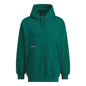 adidas Small Logo Hoodie Asia Sizing Collegiate Green IZ1605