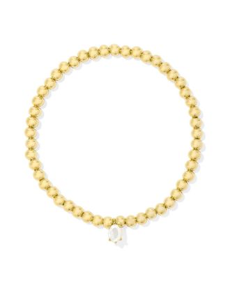 Kendra Scott Womens Cailin Stretch Bracelet In Gold Ivory Mother Of Pearl