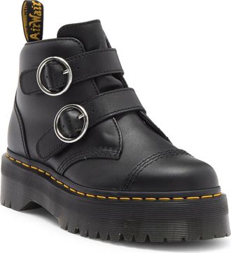 Dr. Martens Devon Platform Boot in Black at Nordstrom Rack, Size 11Us/ 9Uk