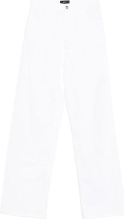 Fay 5-Pocket Jeans - Dames - Wijde Broeken - Wit - W29 - Katoen - Broeken
