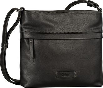 Gabor Umh&auml;ngetasche GABOR Faye, Damen, Gr. B/H/T: 23cm x 22,5cm x 4,5cm, schwarz, Lederimitat, clean, gepflegt, unifarben, Taschen Umh&auml;ngetasche, Damen Schu