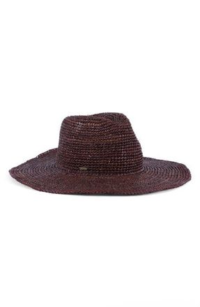 Eugenia Kim Emmanuelle Packable Crochet UPF 50+ Fedora in Espresso at Nordstrom