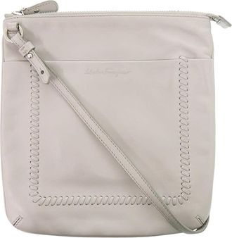 Ferragamo Pre-owned Ferragamo Leather Whipstitch Crossbody Ladies XNTWI4SYM3ZN7Z2M