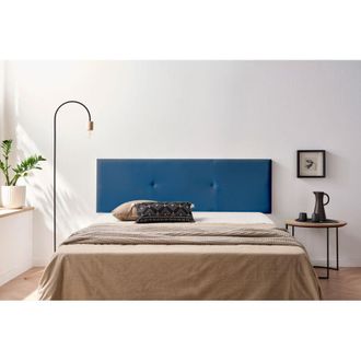 Moonia Moonia - Cabecero Tapizado Alma Polipiel 90x50x5 Cm - Azul Oscuro