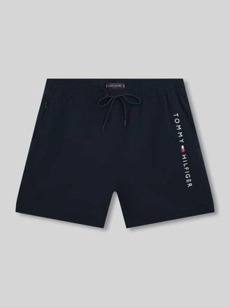 Tommy Hilfiger Badehose mit Label Print in Dunkelblau, Gr&ouml;&szlig;e XXL