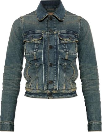 Balenciaga Denim Jackets, female, Blue, Size: XS Denim jacket