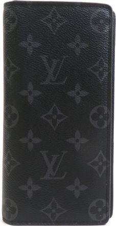 Louis Vuitton Black Monogram Eclipse Monogram Eclipse Long Wallet (Bi-Fold) (Pre-Owned)