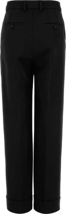Dolce & Gabbana Womens Virgin Wool Trousers Black