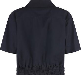 Bottega Veneta Womens Wool Shirt Midnight Blue