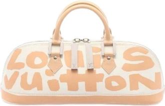 Louis Vuitton Pre-owned Alma Horizontal Monogram Graffiti Leren Handtas - Dames - Vintage Handtas - Beige - ONE Size - Leer - Vintage