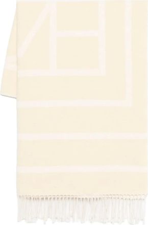 Toteme Sciarpa con monogramma jacquard - Toni neutri