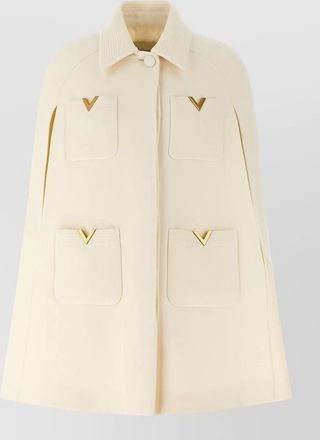 Valentino Garavani hooded jacket collar design front pockets