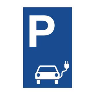 OEM Signalisation De Parking Pour V&eacute;hicules L400xl250mm Aluminium Bleu/blanc