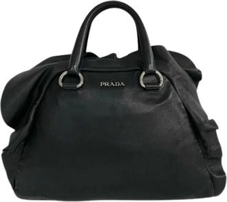Prada Pre-owned Handbags, female, Black, Size: ONE SIZE Pre-owned Vintage Handbag