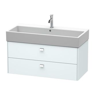Duravit Duravit Brioso Neceser De Pared 98,4 X 45,9 Cm, 2 Cajones, Con Sif&oacute;n Y Delantal, Para Lavabo Vero Air 235010, Color (frente/cuerpo): Decoraci&oacute;n Azul C