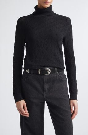 Eleventy Merino Wool Turtleneck Sweater in 22 Black at Nordstrom, Size X-Small