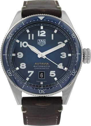 Tag Heuer Pre-owned Tag Heuer Autavia Automatic Blue Dial Mens Watch WBE5116.FC8266