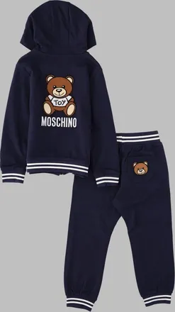 Moschino Cotton-Elastane Sweatshirt and Pants Set - Blue