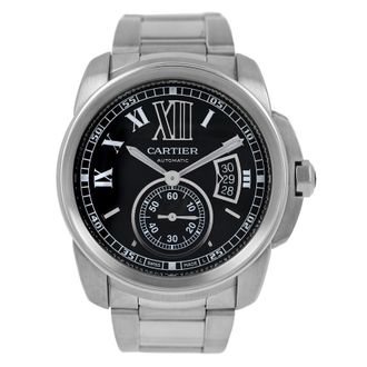 Cartier Pre-owned Cartier Calibre De Cartier Automatic Black Dial Mens Watch 3299