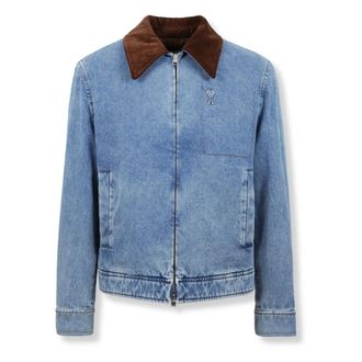 Ami Giacca in denim Ami De Coeur - - Jackets - Uomo - Blu - M