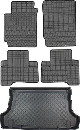 OEM Juego De Alfombrillas De Goma Para Coche Y Alfombrilla Para Maletero Para Suzuki Grand Vitara Ii Suv (2005-02.2015)