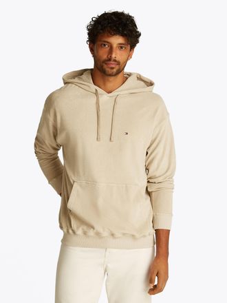 Tommy Hilfiger Kapuzensweatshirt TOMMY HILFIGER TERRY TOWELLING HOODIE, Herren, Gr. XXL, gr&uuml;n (sandalwood), Sweatware, Obermaterial: 100% Baumwolle, Rippb&uuml;ndchen, Sw