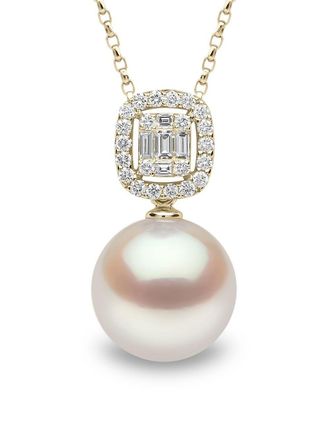 Yoko London 18kt yellow gold Starlight pearl and diamond necklace - women - 18kt Yellow Gold/South Sea Pearl/Diamond - OS