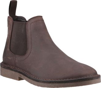 Hush Puppies Shaun Leren Mannen Wazig Bruine Boots