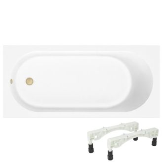 Villeroy & Boch Ba&ntilde;era Villeroy & Boch O.novo De 170 X 70 Cm, Con Instalaci&oacute;n A La Derecha, Patas Y Desag&uuml;e Wirquin Gold