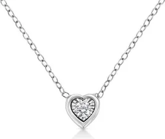 House of Brilliance 10K White Gold 1/10 ctw Miracle Set Round-Cut Diamond Mixed Shape in Heart Shape at Nordstrom