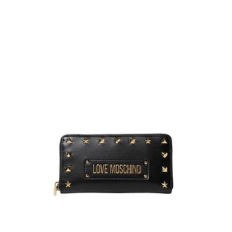 Love Moschino Wallets & Cardholders, female, Black, Size: ONE SIZE Embellished Zip Wallet