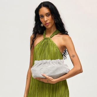 Urban Expression Hazel Clutch in Silver at Nordstrom