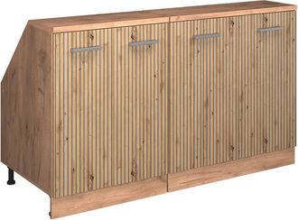 Vicco Conjunto De Armarios Para Techo Inclinado Rion, Roble Artesanal, 140 Cm Lote De 2 Carcasas De Armario 60 Cm De Profundidad, Vicco