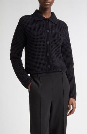 Vince Block Stitch Cardigan in Black at Nordstrom Rack, Size Xx-Small