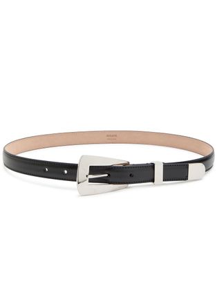 Khaite Lucca Leather Belt - Black - 90 (UK 14 / XL)