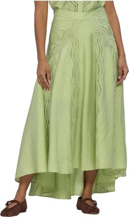 Copenhagen Muse Cmcole Rok - Dames - Zomerkleedjes - Groen - M - Polyester - Kleedjes