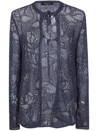 Fabiana Filippi Ribbon Round Neck Cardigan