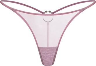Zhilyova ring-detail thong - Pink
