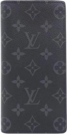 Louis Vuitton Pre-owned Monogram Eclipse Long Wallet - Dames - Vintage Accessoires - Zwart - ONE Size - Vintage