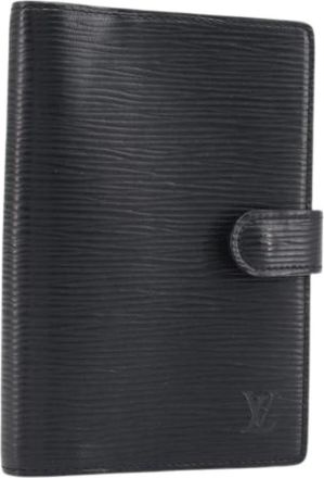 Louis Vuitton Pre-owned Day Planner Cover - Dames - Vintage Accessoires - Zwart - ONE Size - Leer - Vintage