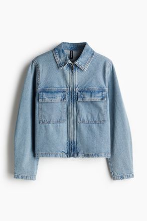 H&M Jeansjacke - Helles Denimblau