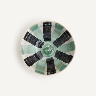 AM.PM Set van 4 ontbijtkommen van gestreept aardewerk, diameter 17 cm, VIANA