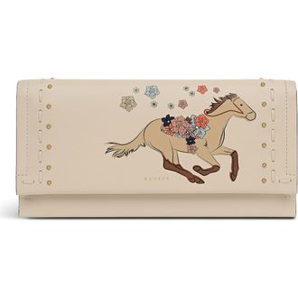 Radley London Kentucky Derby Spring 2026 Large Flapover Wallet in Salt at Nordstrom