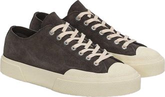 Superga Womens/Ladies Flesh Out Suede Work Trainers (Volcanic Ash/Off White) - Grey - Size UK 5.5